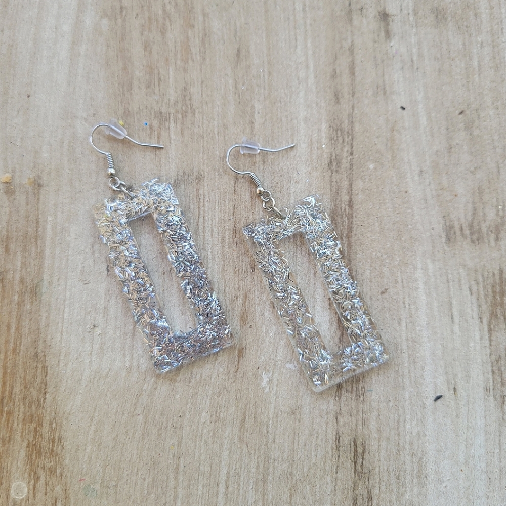Hand - Crafted Resin Earrings